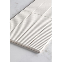 Hiroshi Stripe Matt Pearl Subway Ceramic Tile